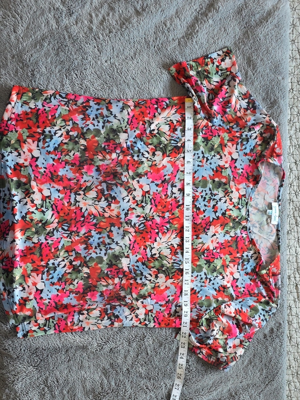 Floral Print Stretch Shirt NWOT